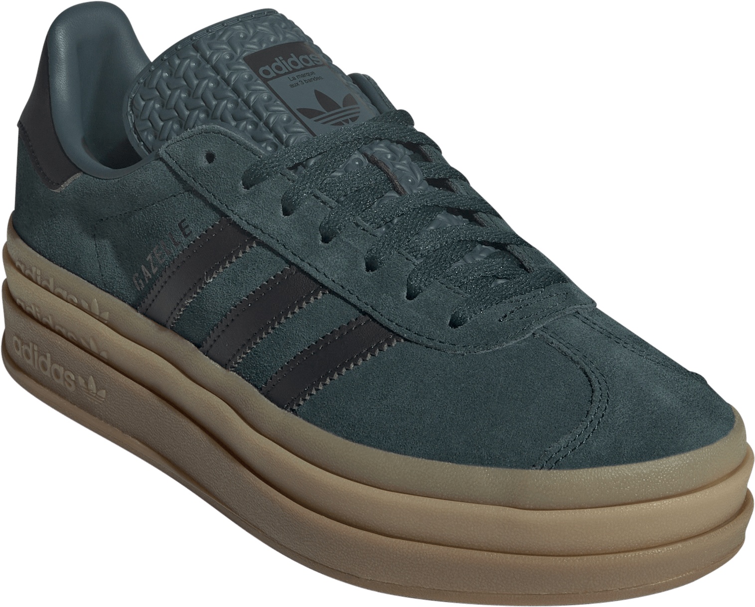 adidas Originals Women's Gazelle Bold Shoes - Ivy/Black - View 5