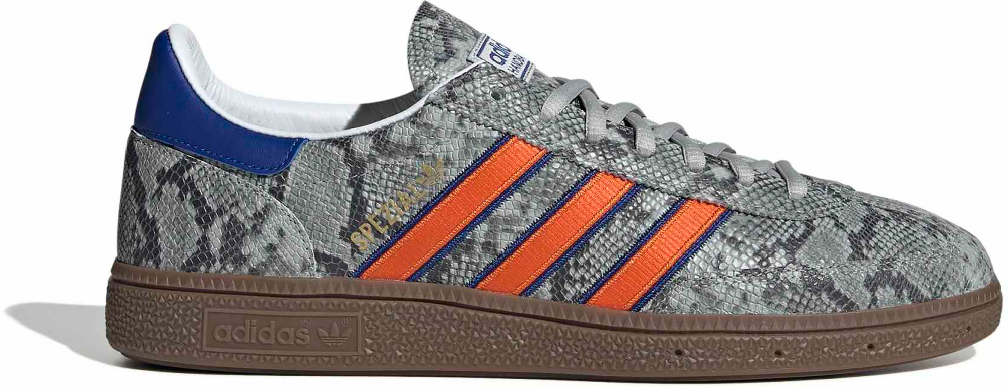 adidas Men's Handball Spezial Shoes - Grey Two/Orange/Collegiate Royal - View 1