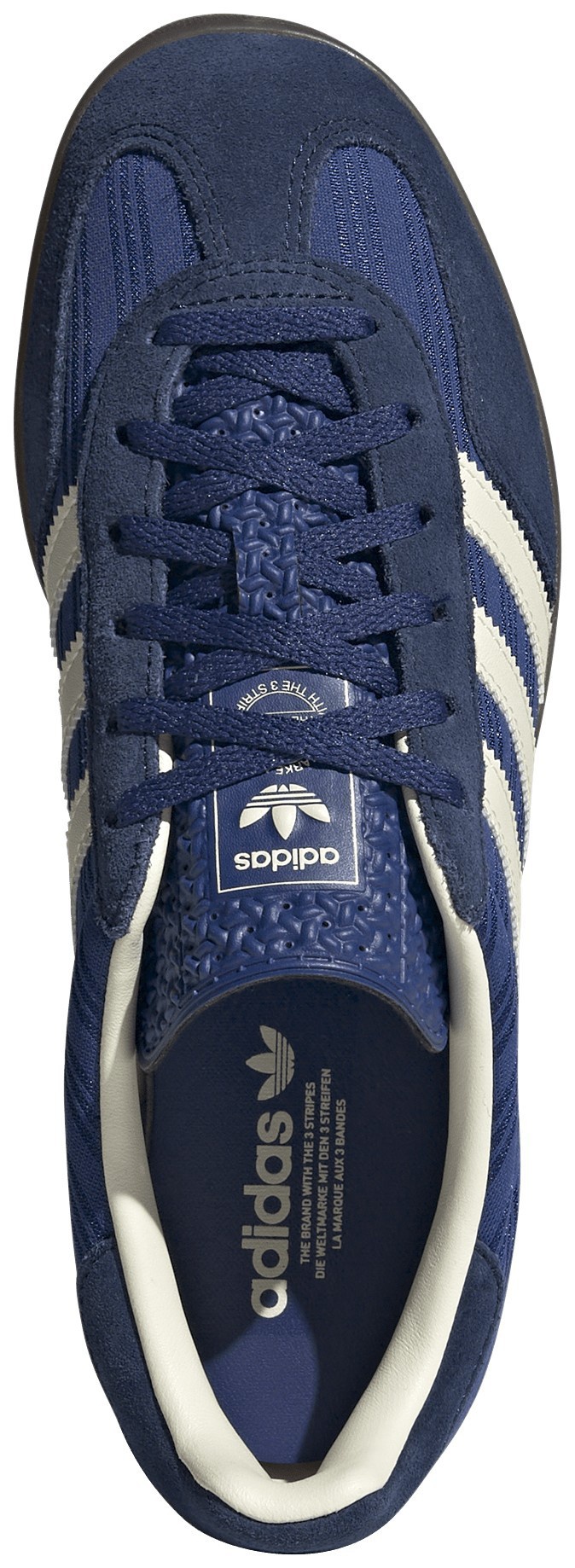 adidas Women's Gazelle Indoor Shoes - Vivid Blue/Stripe - View 4