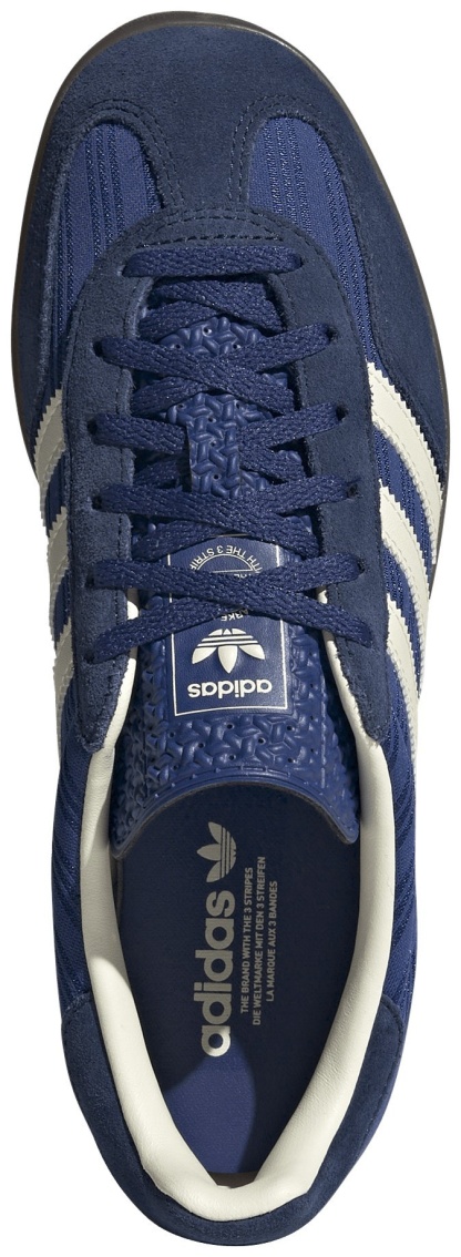 adidas Women's Gazelle Indoor Shoes - Vivid Blue/Stripe - View 4