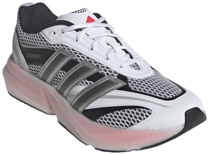 adidas Men's Lightblaze Shoes - White/Black/Lucid Red - View 5