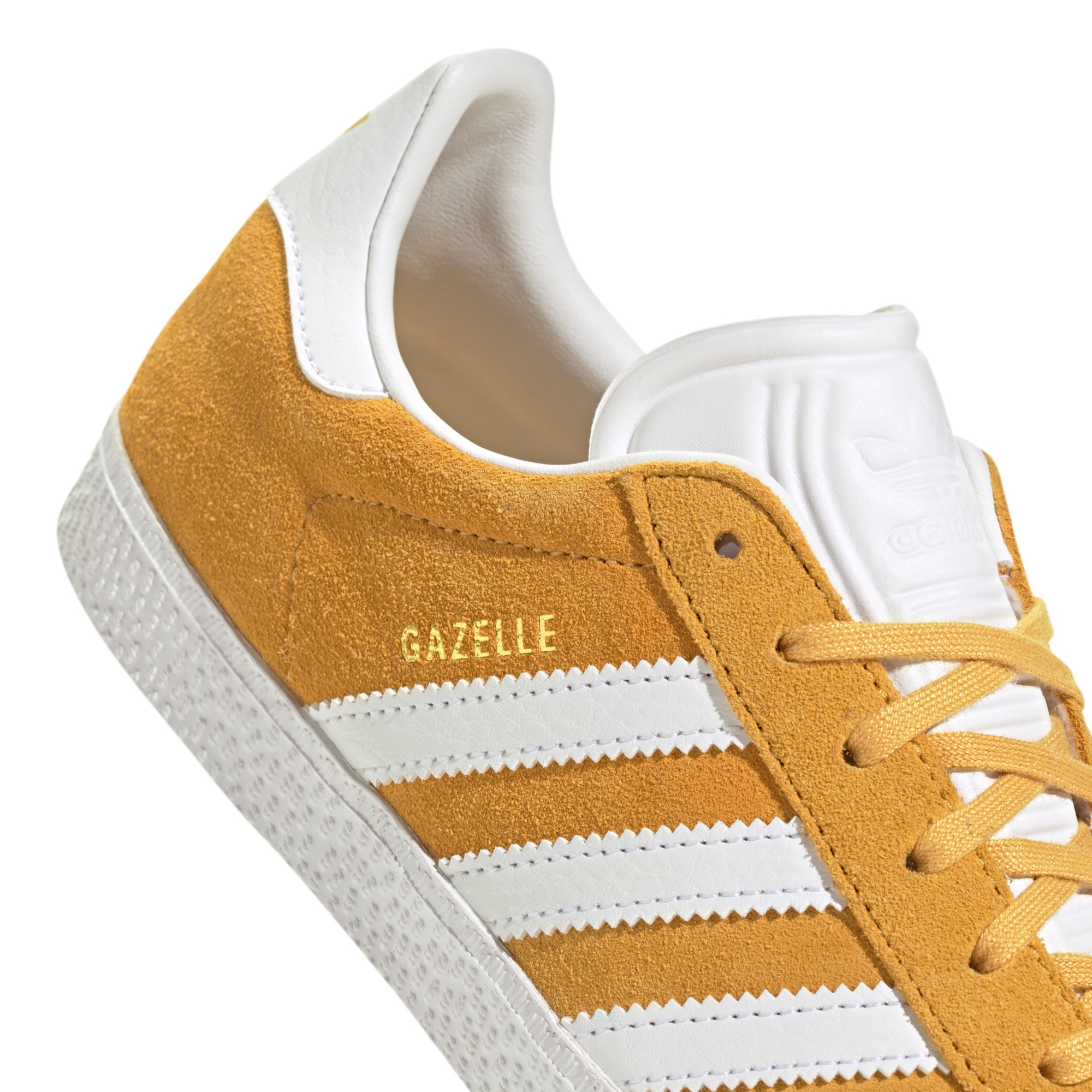 adidas Kids' Grade School Gazelle Shoes - Yellow/White - View 8