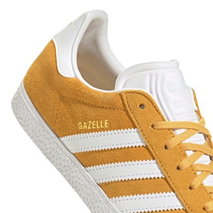 adidas Kids' Grade School Gazelle Shoes - Yellow/White - View 8