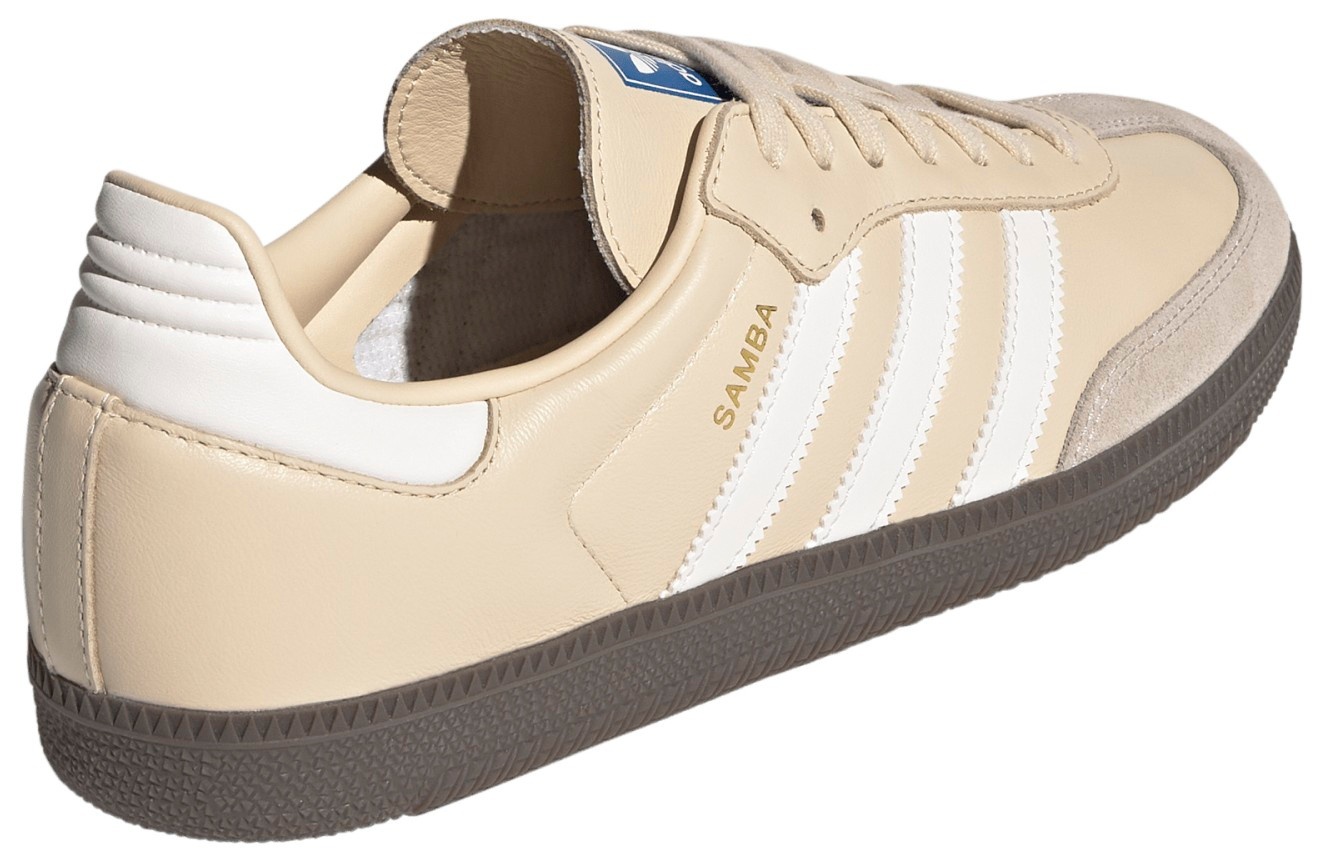 adidas Samba OG Shoes - Sand Strata/White/Gum - View 6