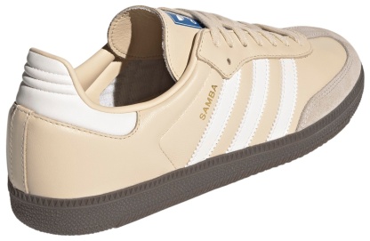 adidas Samba OG Shoes - Sand Strata/White/Gum - View 6