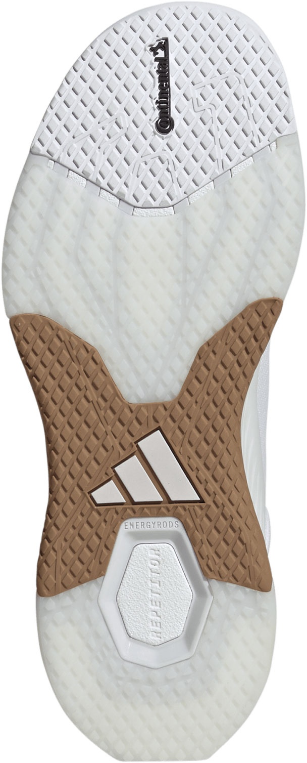 adidas Women's Dropset 4 Power Training Shoes - White/White - View 3