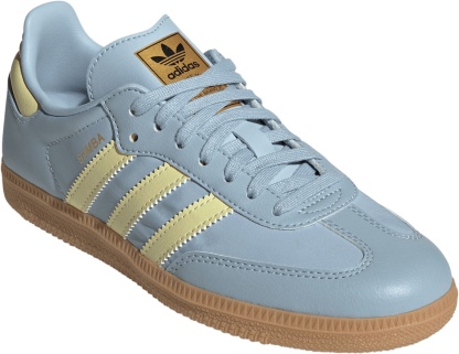 adidas Kids' Grade School Samba OG Shoes - Blue/Yellow - View 8