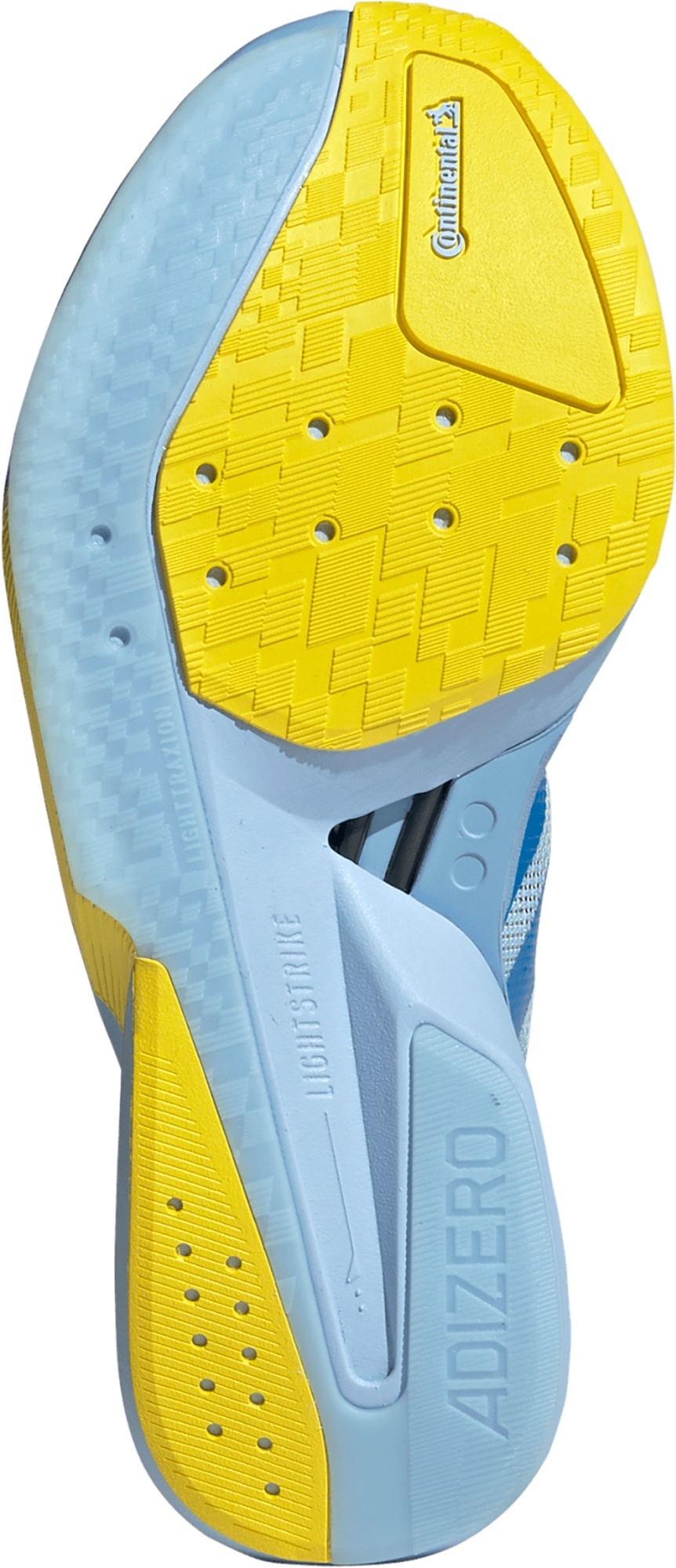 adidas Women's Adizero Boston 13 Running Shoes - Blue/Yellow - View 3