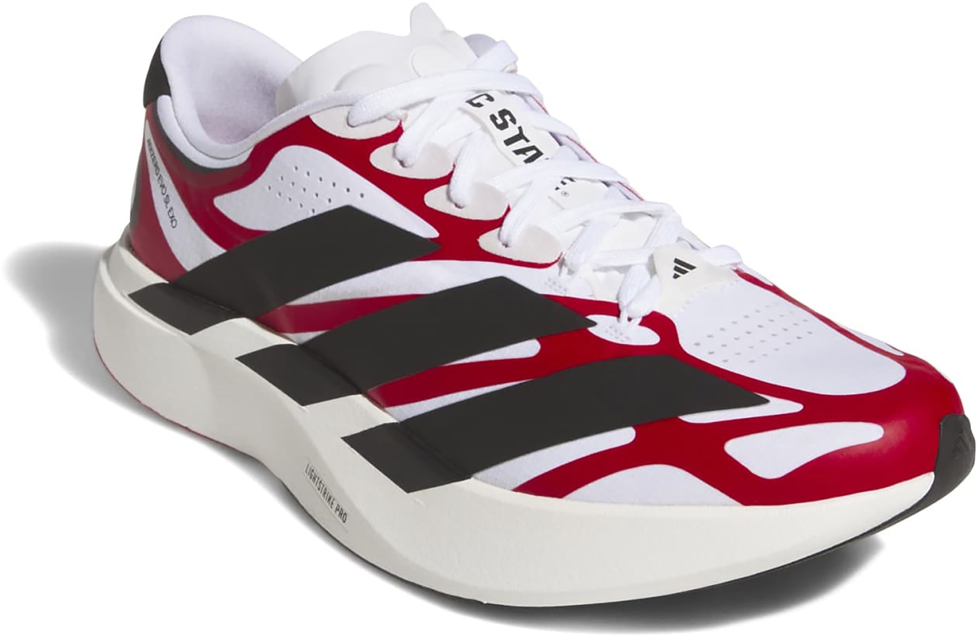adidas Men's Adizero EVO SL EXO NC State Running Shoes - Ftwwht/Tmpwrd/Cblack - View 6