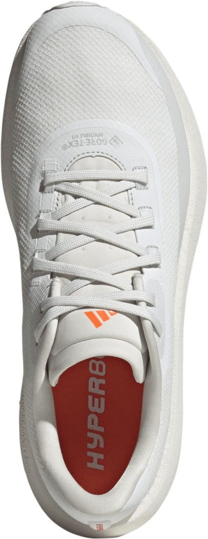 adidas Men's Hyperboost GTX Shoes - Crystal White/Orbit Grey/Orange - View 2