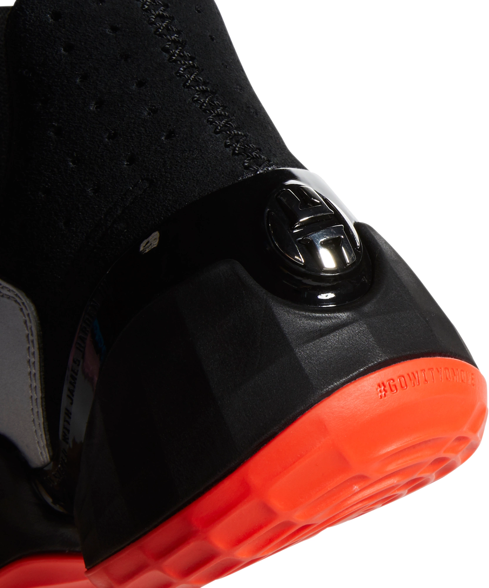 adidas Harden Vol. 4 Basketball Shoes - Black/Silver - View 8