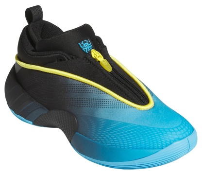 adidas Kids' Grade School D.O.N. Issue #7 'Electric Blue' Basketball Shoes - Lucid Aquamarine/Core Black/Yellow - View 6