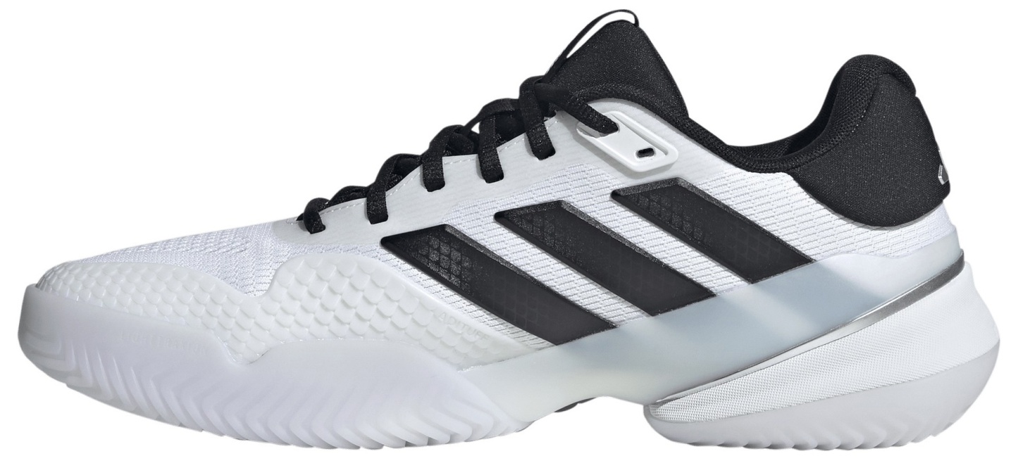 adidas Men's Barricade 14 Tennis Shoes - Ftwr White/Core Black/Lucid Red - View 4