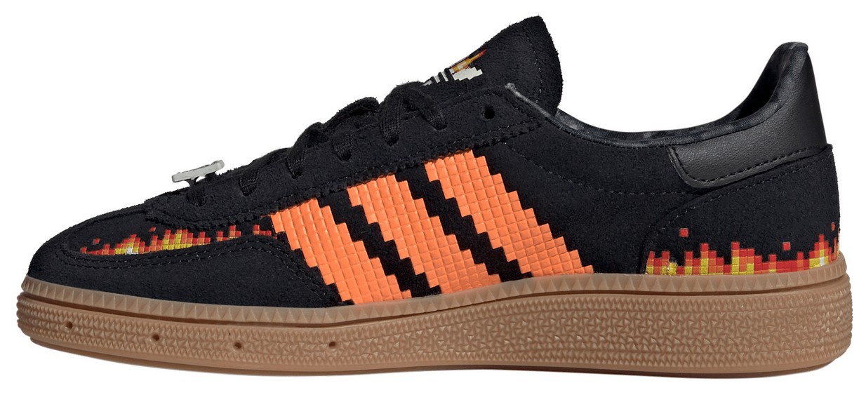 adidas Kids' Grade School Minecraft Handball Spezial Shoes - Black/White - View 4