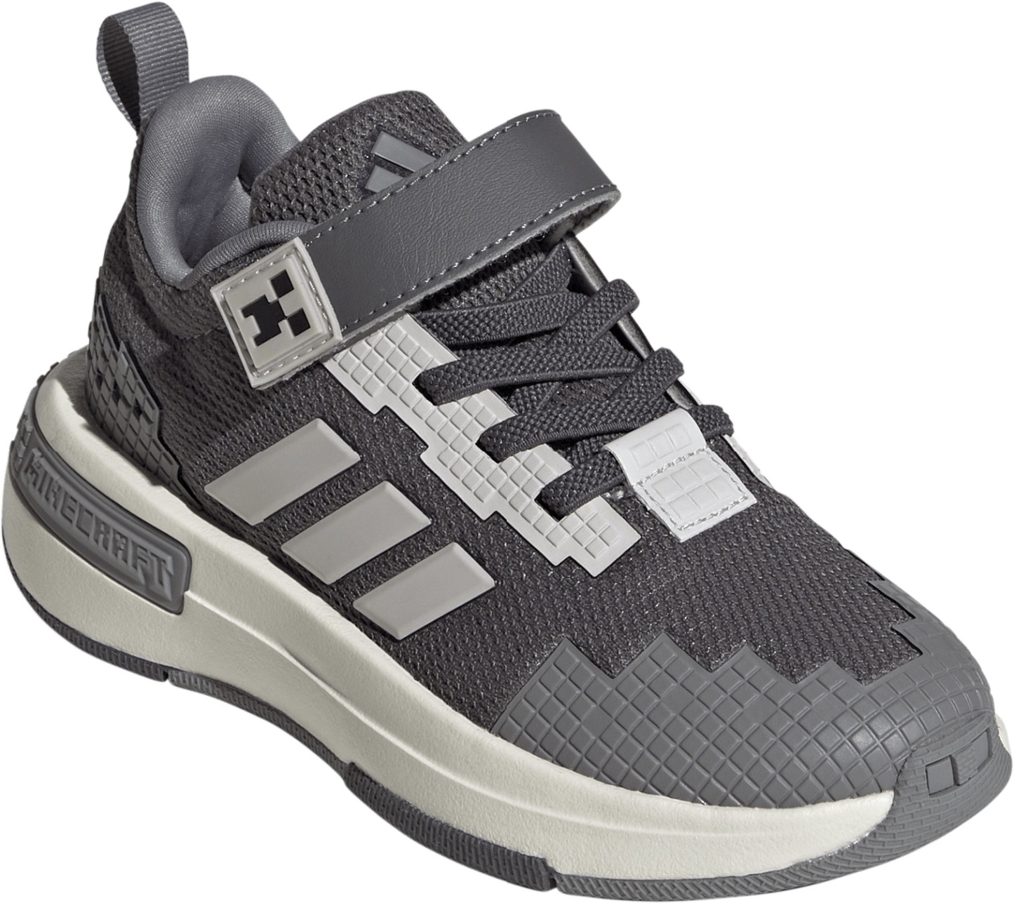 adidas Kids' Preschool Minecraft Pro Shoes - Grey Five/Grey One/Grey Three - View 5