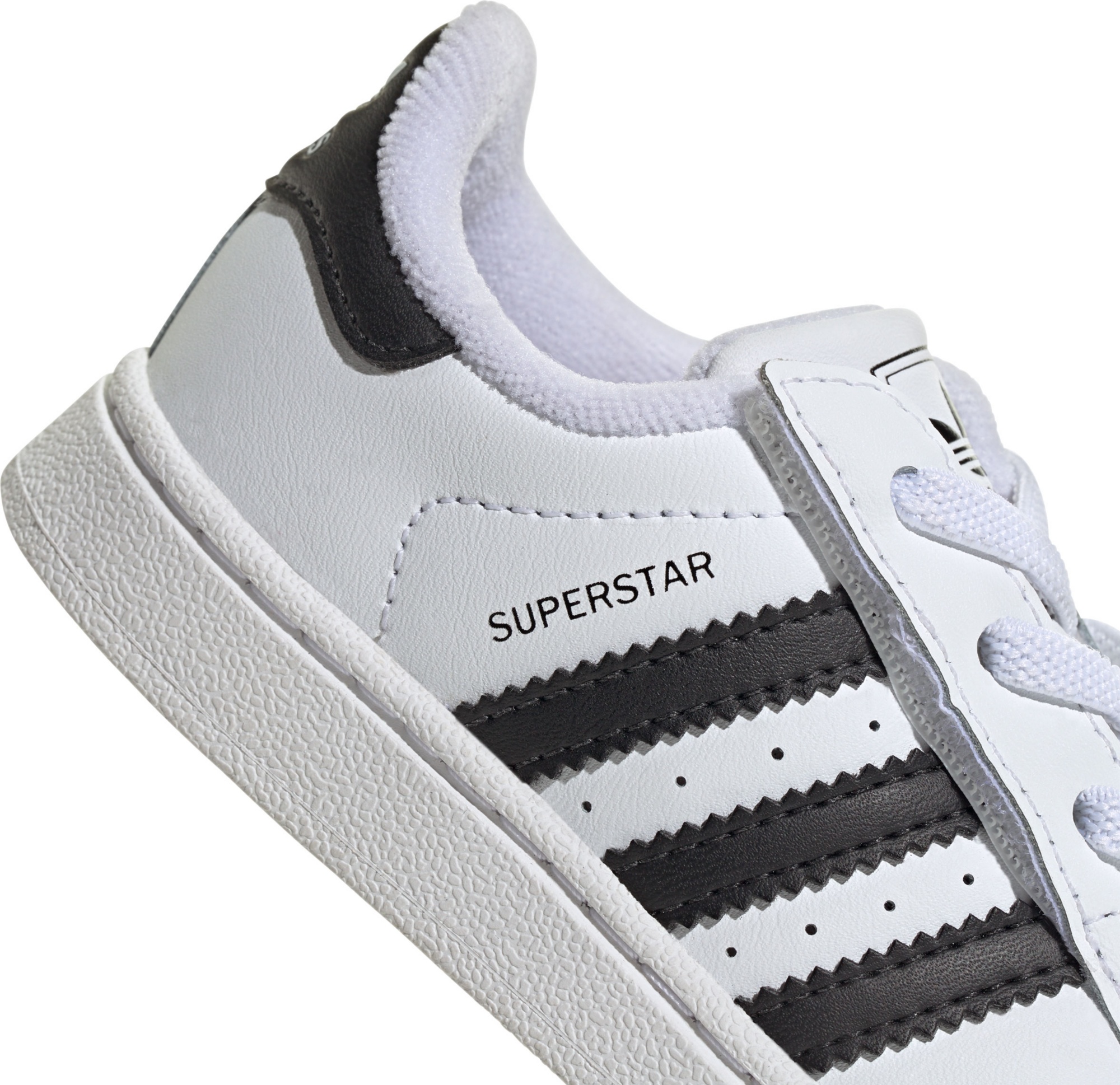 adidas Toddler Superstar II Shoes - White/Black - View 8
