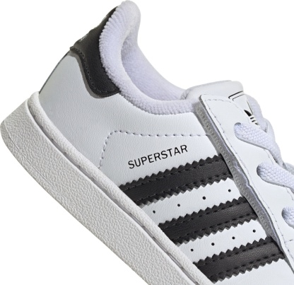 adidas Toddler Superstar II Shoes - White/Black - View 8