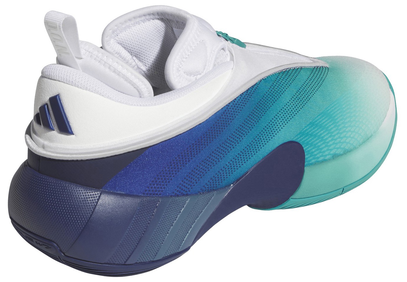 adidas D.O.N. Issue #7 'Pure Teal' Basketball Shoes - White/Blue/Green - View 6