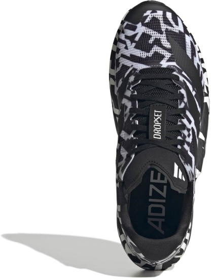 adidas Men's Adizero Dropset Pro Training Shoes - White/Black - View 2