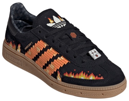adidas Kids' Grade School Minecraft Handball Spezial Shoes - Black/White - View 5