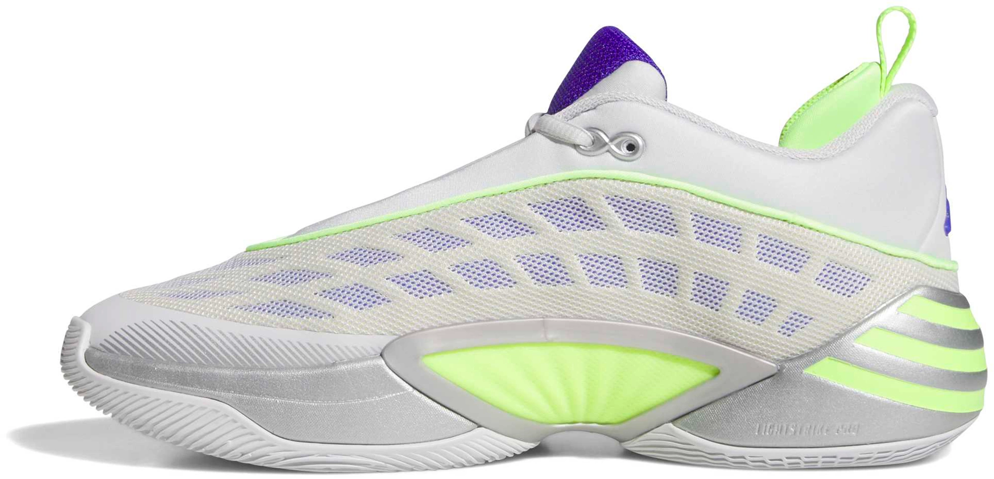 adidas D.O.N. Issue #8 'Silva Spida' Basketball Shoes - Silver Metallic - View 4