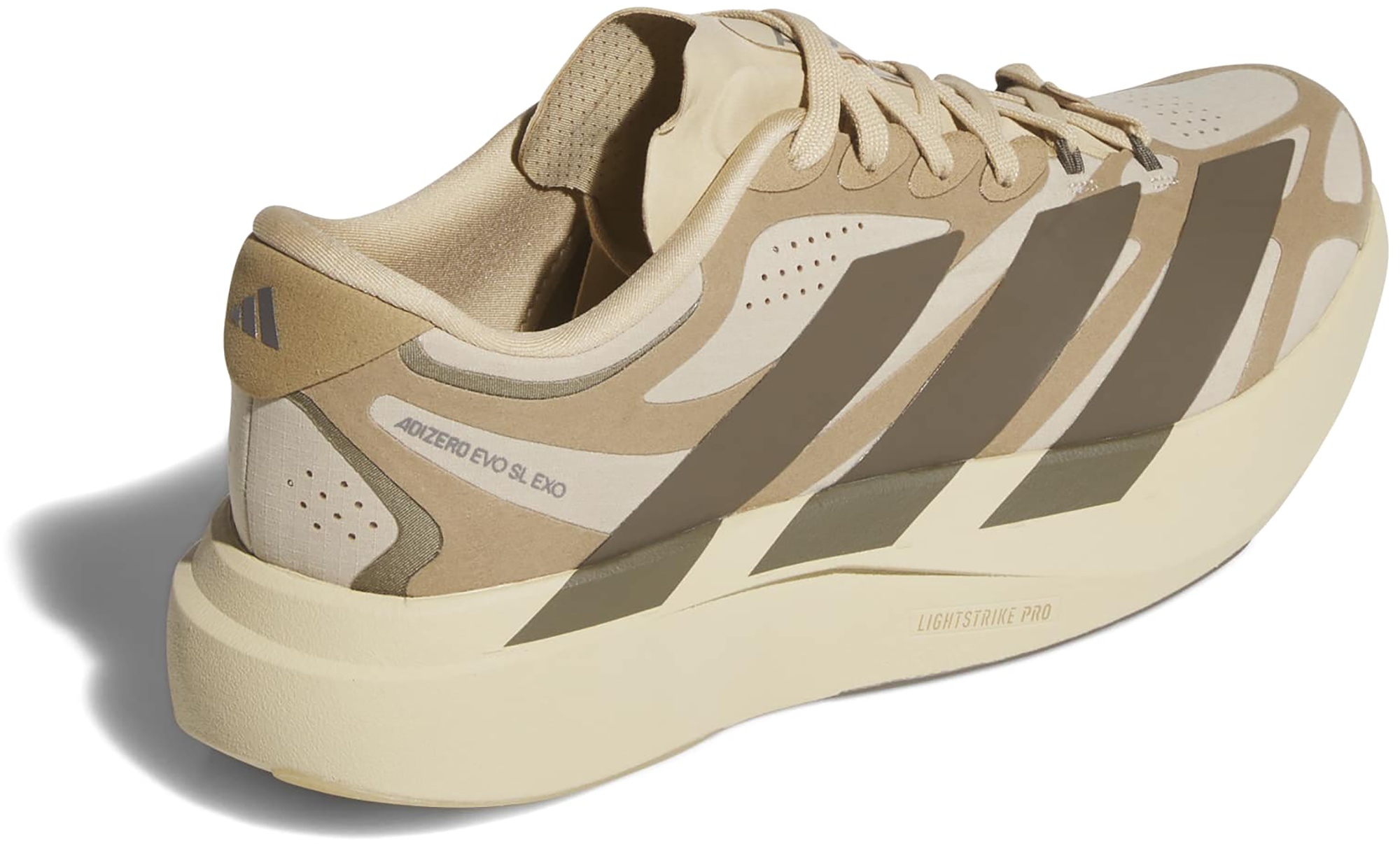 adidas Men's Adizero EVO SL EXO Suede Running Shoes - Magic Beige/Cargo Brown/Cardboard - View 6