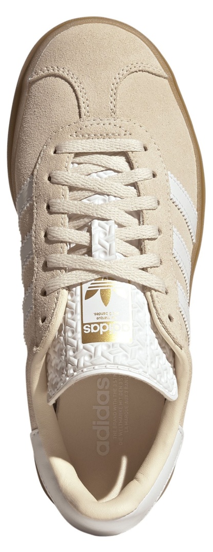 adidas Kids' Grade School Gazelle Bold Shoes - Wonder White - View 2