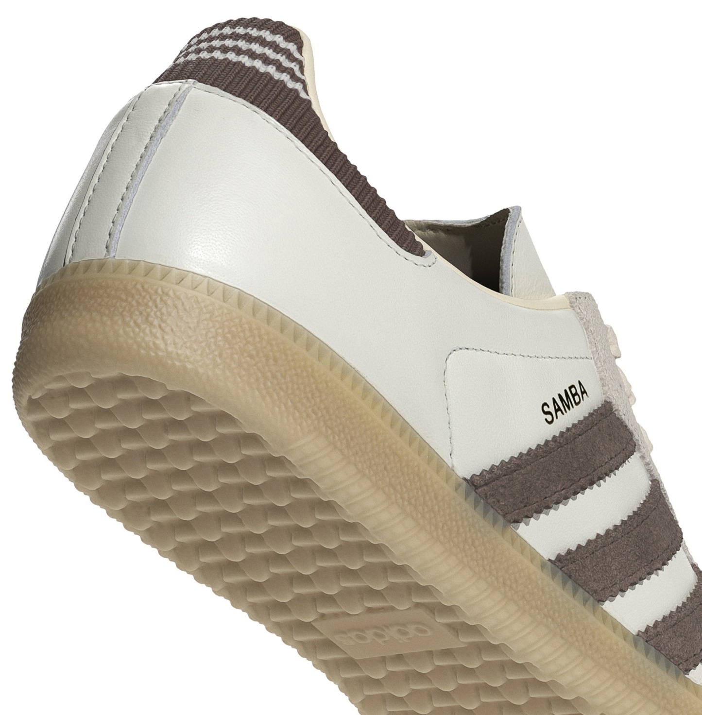 adidas Samba OG Shoes - Cloud White/Earth Strata/Gum 3 - View 7