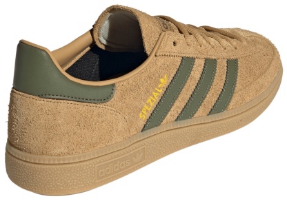 adidas Men's Handball Spezial Shoes - Golden Beige/Olive/Gum - View 6