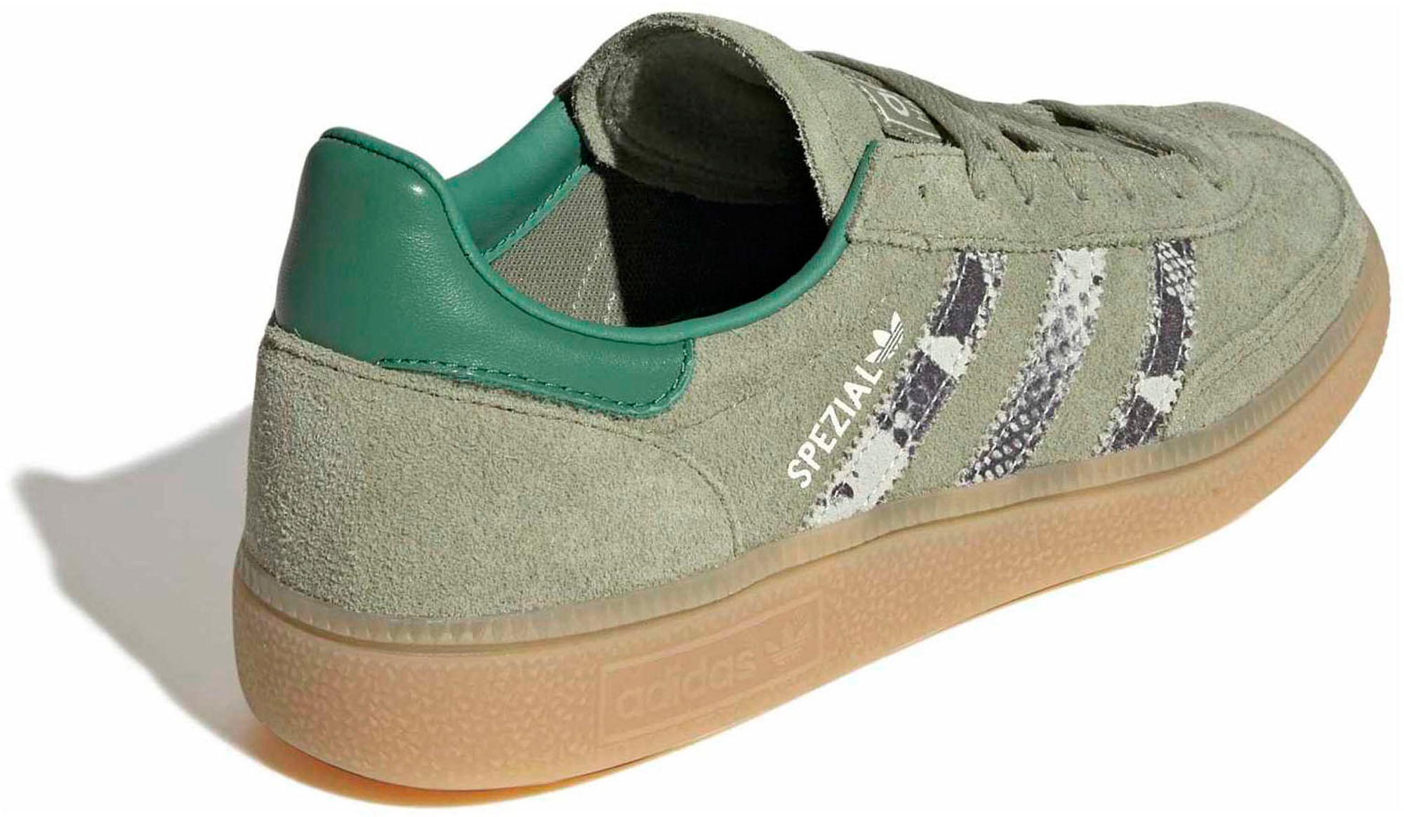adidas Women's Handball Spezial Shoes - Tent Green/Snake Stripes - View 5