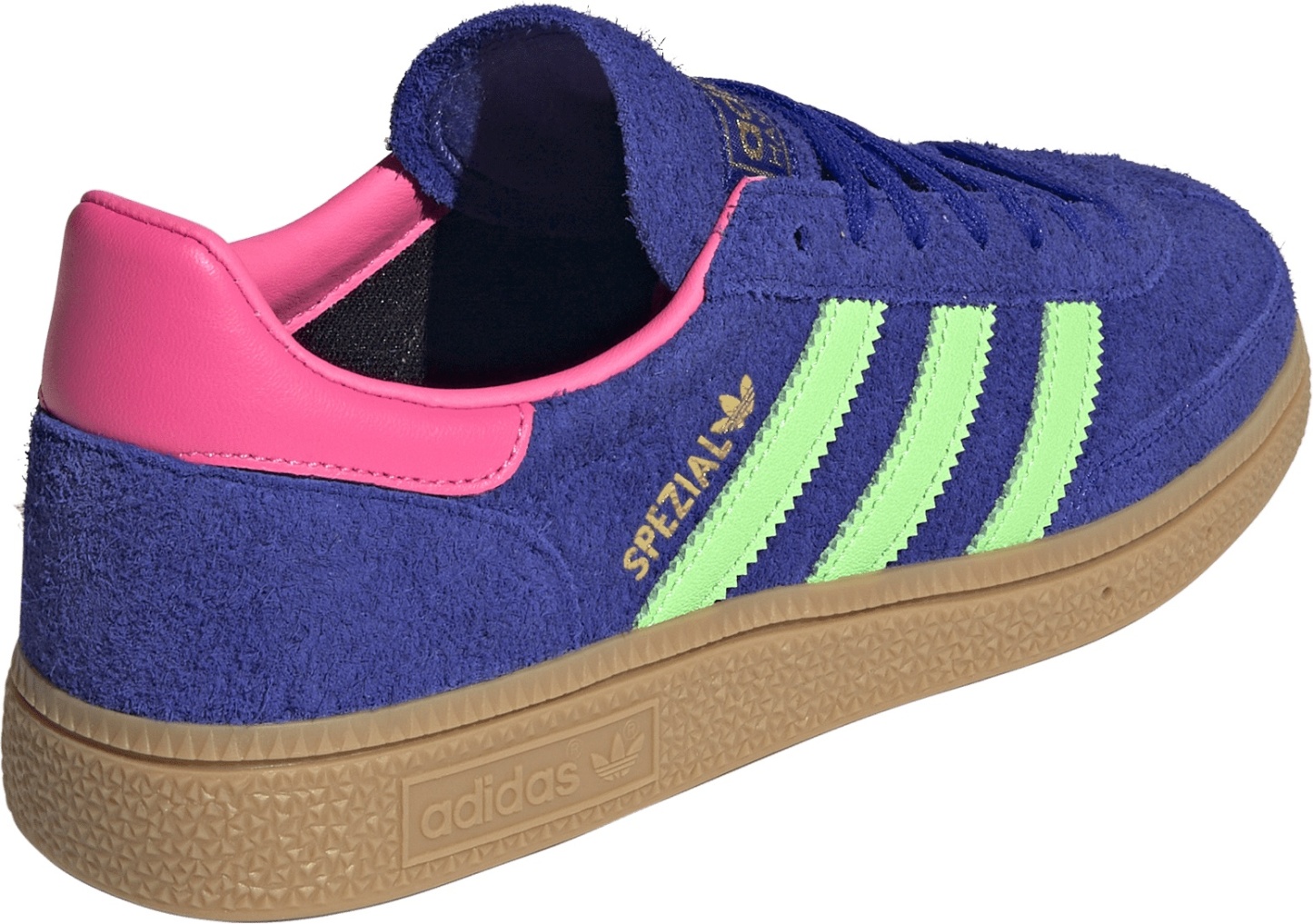 adidas Women's Handball Spezial Shoes - Blue/Lime - View 6