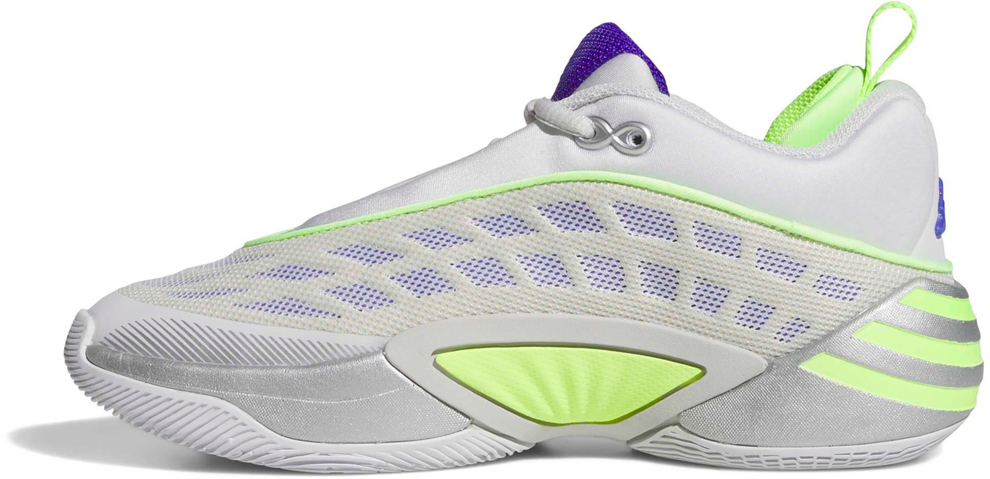 adidas Kids' Grade School D.O.N. Issue #8 'Silva Spida' Basketball Shoes - Silver Metallic - View 4