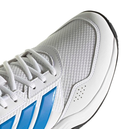adidas Men's GameCourt 3 All Court Tennis Shoes - Ftwr White/Lucid Blue/Core Blk - View 7