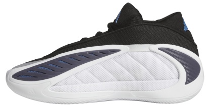 adidas Kids' Grade School Anthony Edwards 2 'Alphadawgs' Basketball Shoes - White/Black - View 4