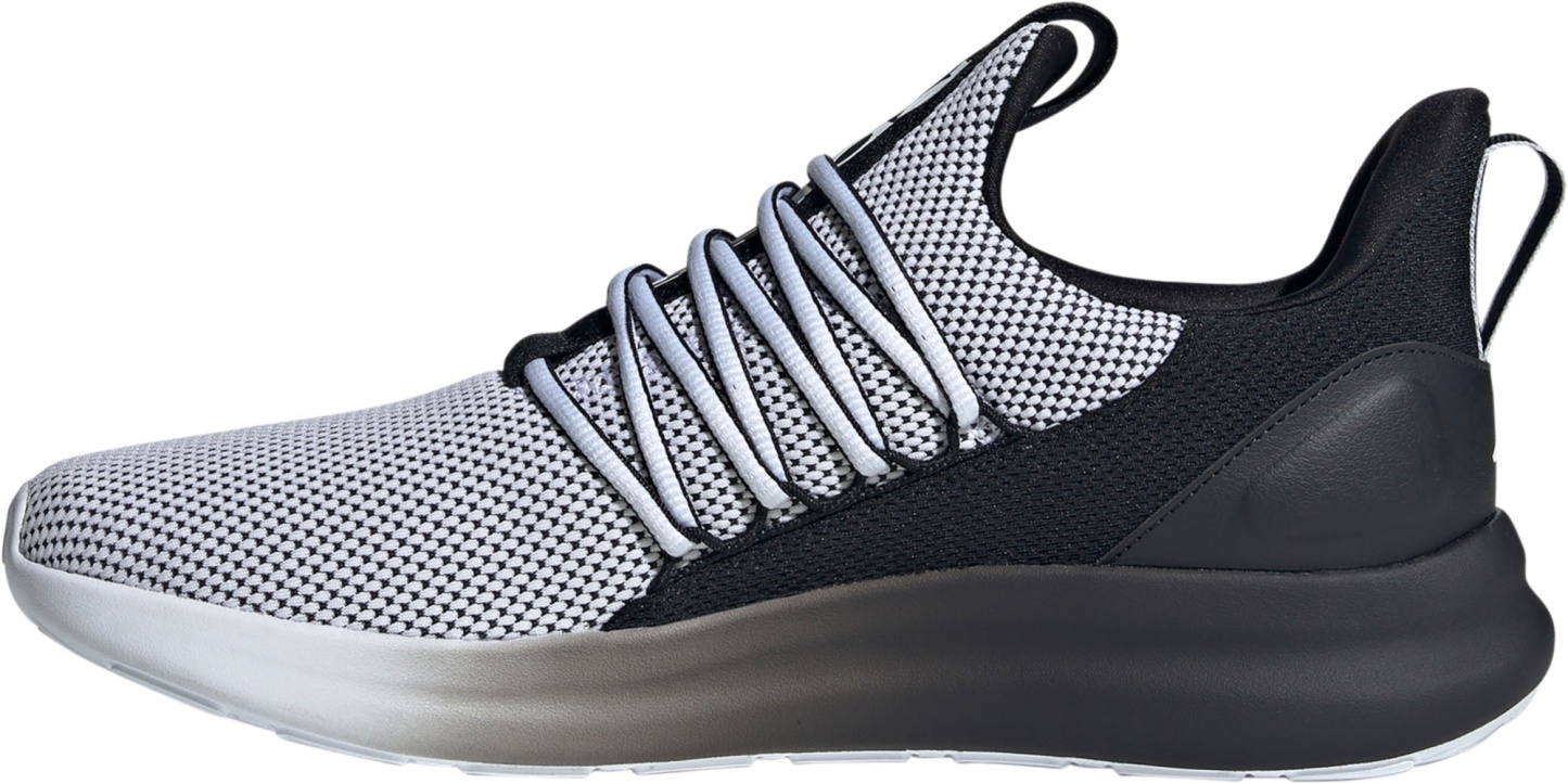 adidas Men's Lite Racer Adapt 7.0 Shoes - White/Black/White - View 4