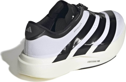adidas Women's Adizero EVO SL Zip Running Shoes - White/Black/Silver Met - View 9