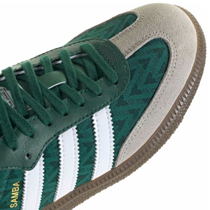 adidas Kids' Grade School Samba OG Shoes - Collegiate Green/White/Gum - View 7