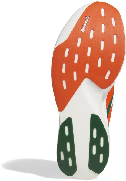 adidas Men's Adizero EVO SL EXO Miami Running Shoes - Ftwr White/Dark Green/Collegiate Orange - View 4