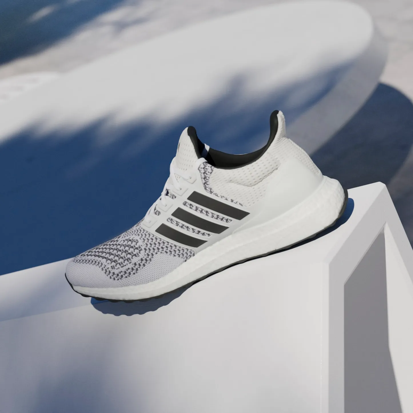 adidas Men's Ultraboost 1.0 Shoes - White/Black/Black - View 7