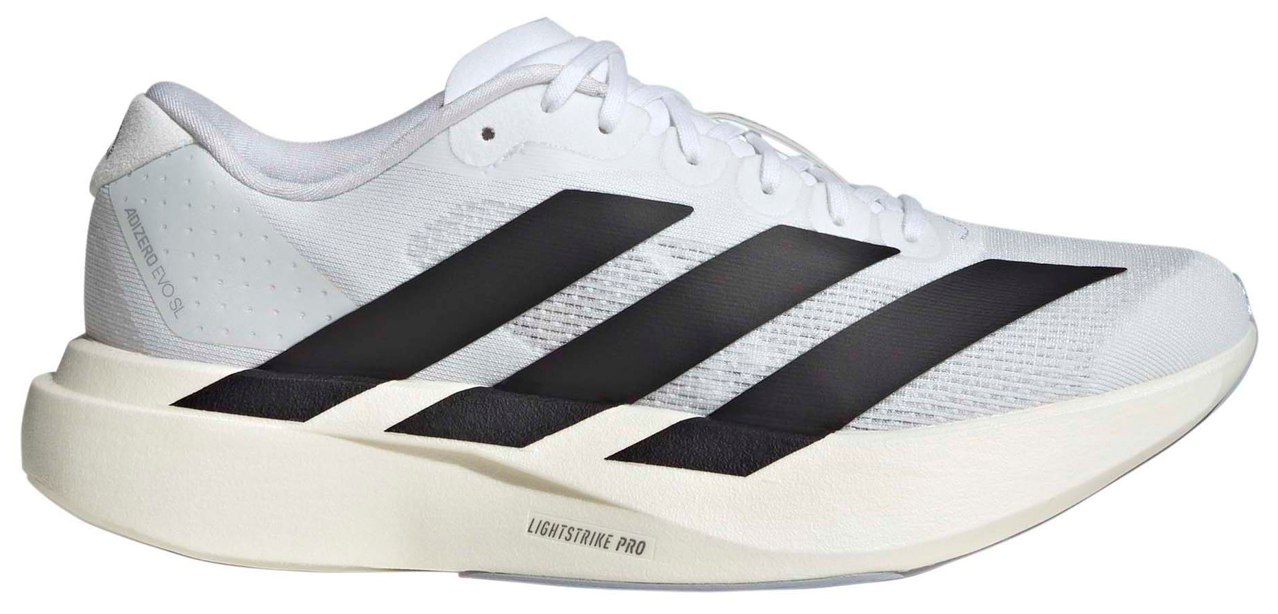 adidas Women's Adizero EVO SL Running Shoes - White/Black/White - View 1