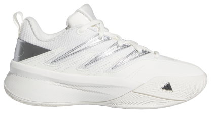 adidas Kids' Grade School Certified Damian Lillard 3 Basketball Shoes - White/Black/Silver - View 1
