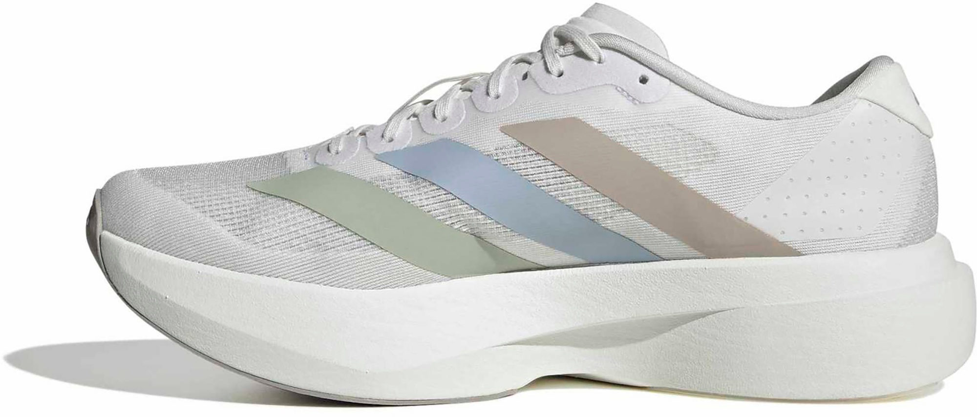 adidas Men's Adizero EVO SL Running Shoes - Crystal White/Wonder Blue/Wonder Blue - View 6