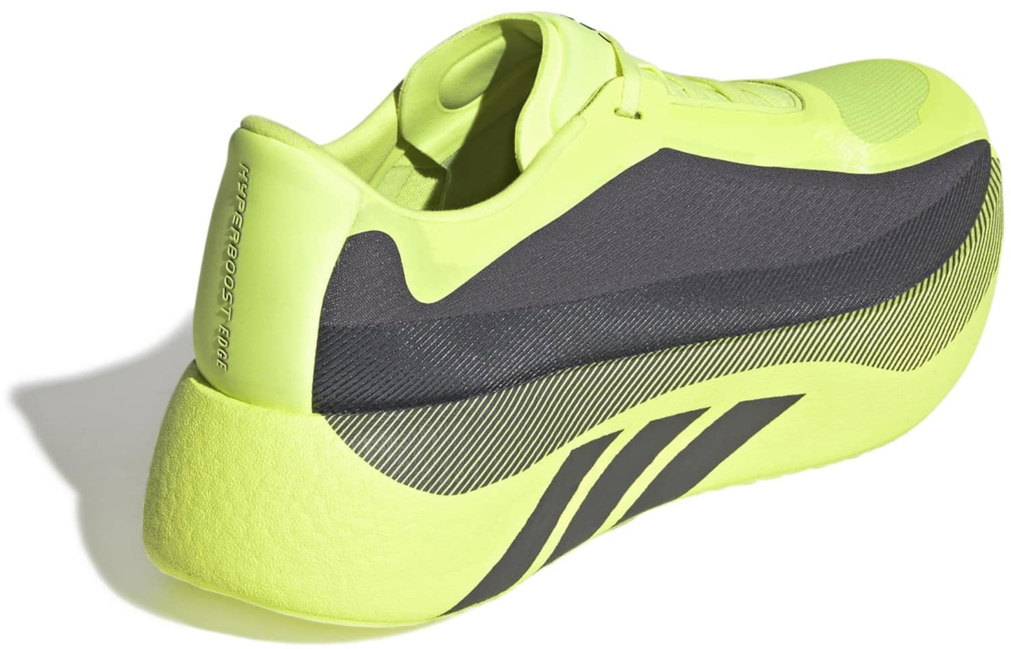 adidas Men's Hyperboost Edge Running Shoes - Hi Res Yellow/Iron Mtllc - View 7