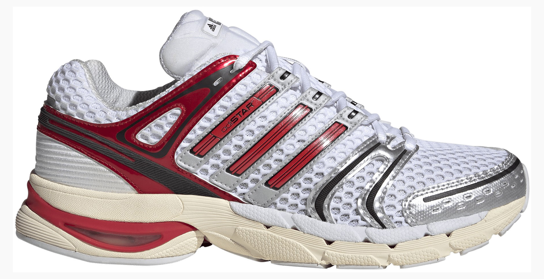 adidas Men's Adistar Control 5 Shoes - Ftwr White/Better Scarlet/Dash Grey - View 1