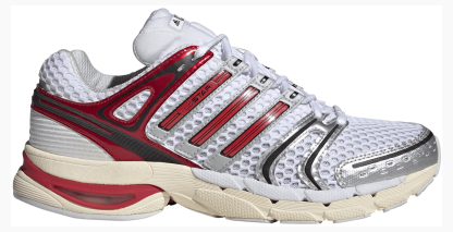 adidas Men's Adistar Control 5 Shoes - Ftwr White/Better Scarlet/Dash Grey - View 1