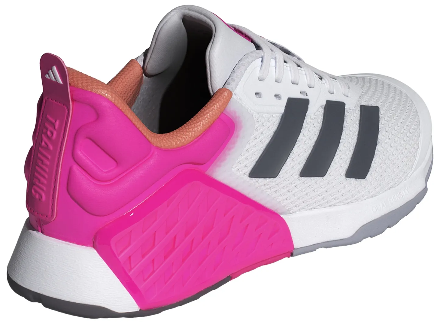 adidas Women's Dropset 3 Training Shoes - White/Grey/Pink - View 7