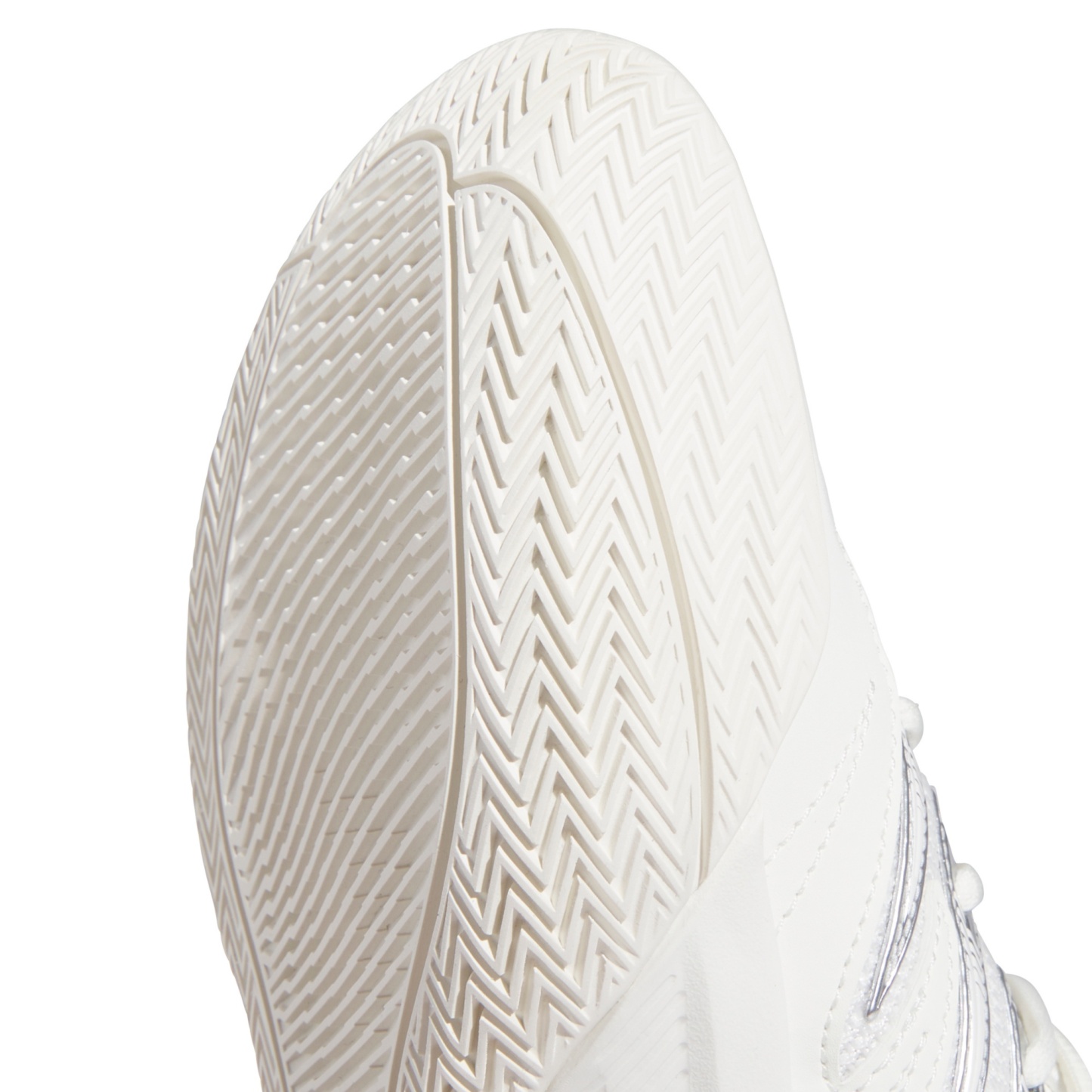 adidas Kids' Grade School Certified Damian Lillard 3 Basketball Shoes - White/Black/Silver - View 7