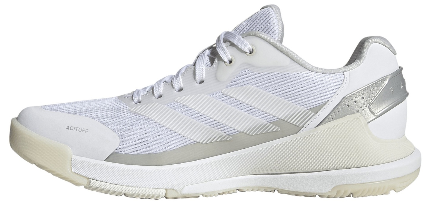 adidas Women's Crazyquick Lightstrike Padel Shoes - White/White/Zero Metallic - View 4