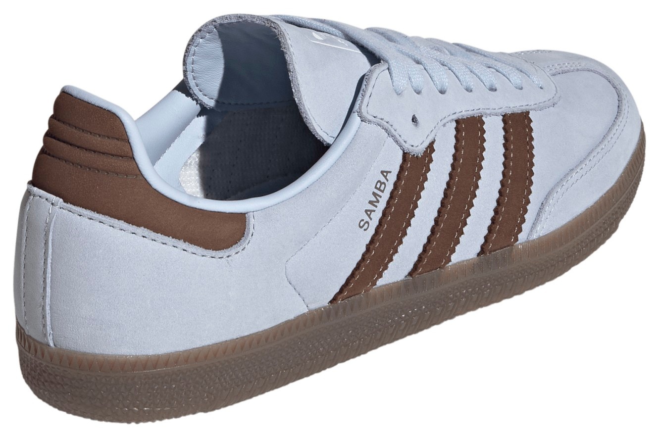 adidas Women's Samba OG Shoes - Crystal Sky/Earth Strata/Ftwr White - View 5