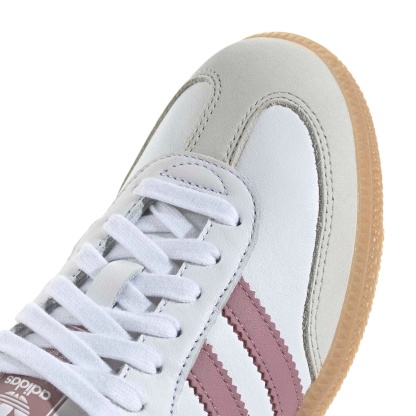 adidas Women's Samba OG Shoes - Wht/Magic Mauv/Quiet Crms - View 8